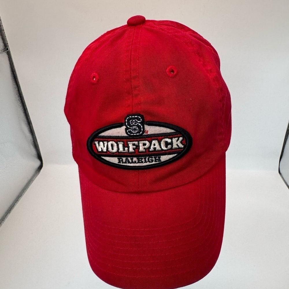 North Carolina State Wolfpack Hat Cap Red  Top Of The World Dad Mens